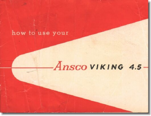 Handleiding Ansco Viking 4.5 Camera