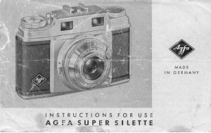 Handleiding Agfa Super Silette Camera