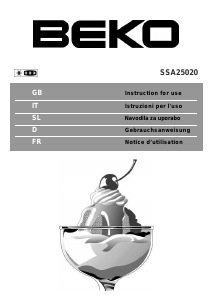 Manual BEKO SSA 25020 Refrigerator