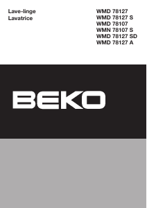 Manuale BEKO WMD 78127 A Lavatrice