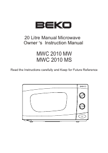 Manual BEKO MWC 2010 MS Micro-onda
