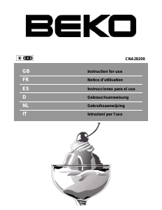 Bedienungsanleitung BEKO CNA 28200 Kühl-gefrierkombination