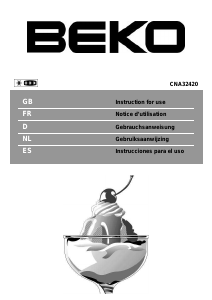 Bruksanvisning BEKO CNA 32420 Kyl-frys