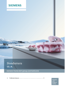 Kullanım kılavuzu Siemens GS36NVWF0N Dondurucu