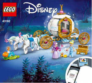 Manual Lego set 43192 Disney Princess Cinderellas royal carriage