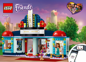 Manuale Lego set 41448 Friends Il cinema di Heartlake City