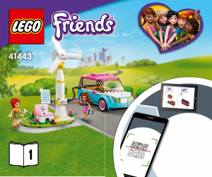 Mode d’emploi Lego set 41443 Friends La voiture électrique d'Olivia