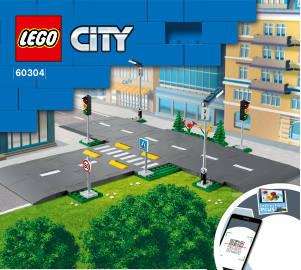 Bedienungsanleitung Lego set 60304 City Straßenkreuzung mit Ampeln