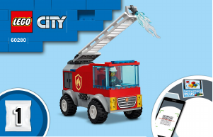 Manual Lego set 60280 City Fire ladder truck