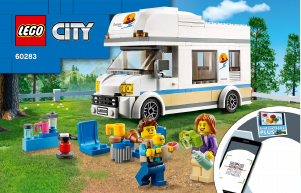 Manual Lego set 60283 City Autocaravana de Férias