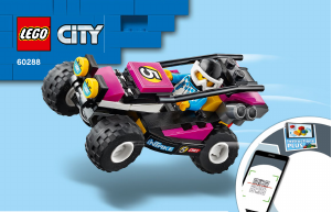 Manual Lego set 60288 City Race buggy transporter