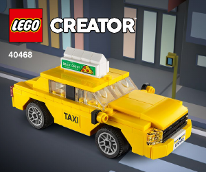 Manual Lego set 40468 Creator Yellow taxi