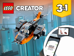 Bruksanvisning Lego set 31111 Creator Cyberdrönare