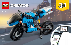 Bruksanvisning Lego set 31114 Creator Superbike/Supercycel