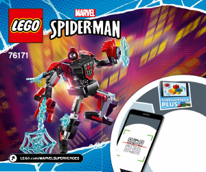 Handleiding Lego set 76171 Super Heroes Miles Morales mechapantser