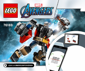 Manual Lego set 76169 Super Heroes Thor mech armour
