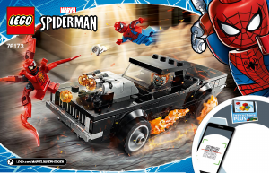 Bruksanvisning Lego set 76173 Super Heroes Spider-Man och Ghost Rider mot Carnage