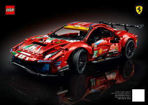 Vadovas Lego set 42125 Technic Ferrari 488 GTE