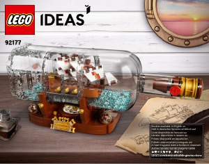 Bedienungsanleitung Lego set 92177 Ideas Schiff in der Flasche