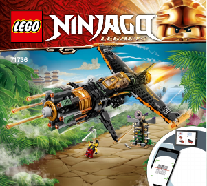 Handleiding Lego set 71736 Ninjago Rotsblok Blaster