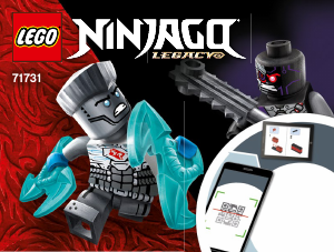 Használati útmutató Lego set 71731 Ninjago Hősi harci készlet - Zane vs Nindroid