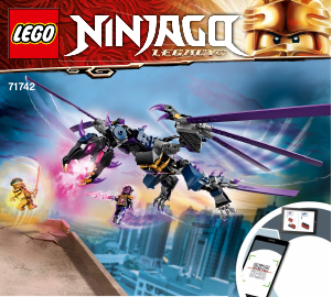 Manual Lego set 71742 Ninjago O Dragão de Overlord