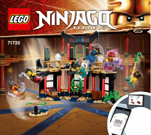 Használati útmutató Lego set 71735 Ninjago Az elemek bajnoksága