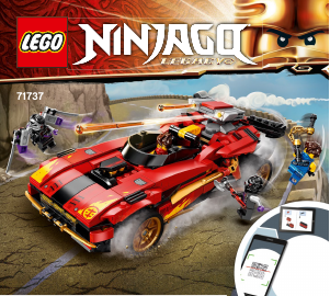 Használati útmutató Lego set 71737 Ninjago X-1 Nindzsa csatagép