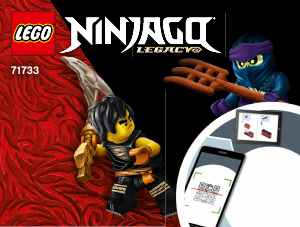 Használati útmutató Lego set 71733 Ninjago Hősi harci készlet - Cole vs Kísértetharcos