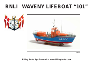 Handleiding Billing Boats set BB101 Boatkits Royal navy life boat