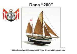 Brugsanvisning Billing Boats set BB200 Boatkits Dana
