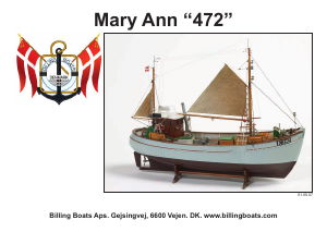 Brugsanvisning Billing Boats set BB472 Boatkits Mary ann