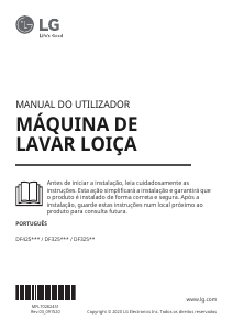 Manual LG DF325FP Máquina de lavar louça