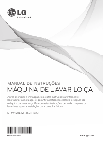 Manual LG D1494WF Máquina de lavar louça