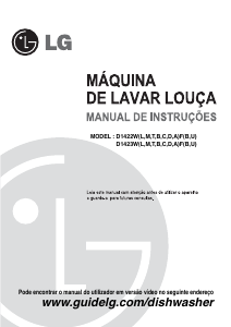 Manual LG D1422WF Máquina de lavar louça