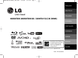 Manual LG HB954TBW Home Theater System