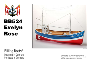 Mode d’emploi Billing Boats set BB524 Boatkits Evelyn rose