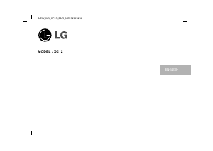 Bruksanvisning LG XC12U Stereoanläggning