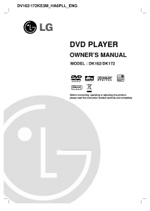Bruksanvisning LG DK162 DVD spelare
