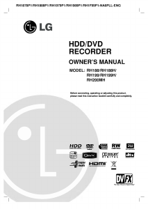 Manual LG RH188H DVD Player