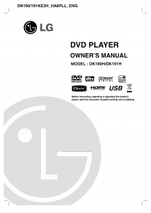 Bruksanvisning LG DK191H DVD spelare