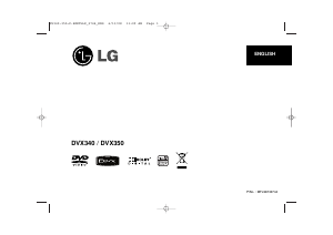 Bruksanvisning LG DVX350 DVD spelare