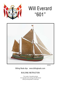 Manuale Billing Boats set BB601 Boatkits Will everard