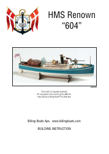 Handleiding Billing Boats set BB604 Boatkits HMS renown