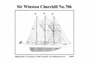 Brugsanvisning Billing Boats set BB706 Boatkits Winston churchill