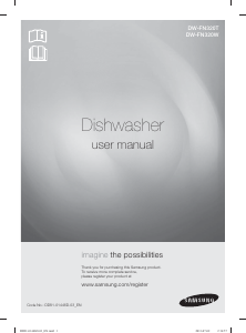 Manual Samsung DW-FN320W Dishwasher