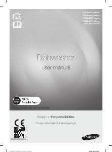 Manual Samsung DW60H9970US Dishwasher