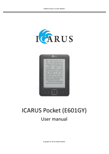 Manual ICARUS Pocket E601GY E-Reader