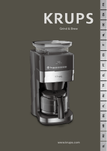 Manual Krups KM832810 Grind & Brew Coffee Machine