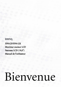 Mode d’emploi BenQ FP91GP Moniteur LCD